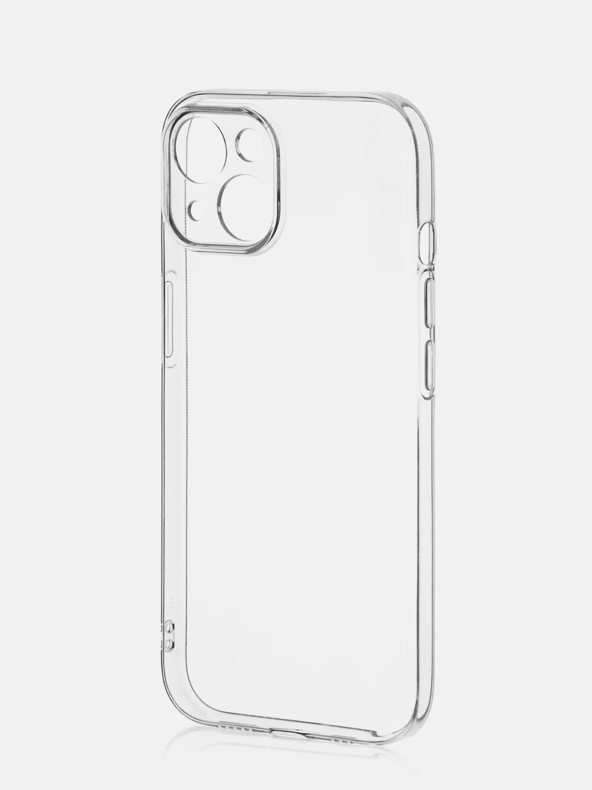 Прозрачный чехол + стекло для iPhone 15 силиконовый ROSCO прозрачный с защитой камер и от прилипания