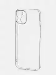 Прозрачный чехол + стекло для iPhone 15 силиконовый ROSCO прозрачный с защитой камер и от прилипания