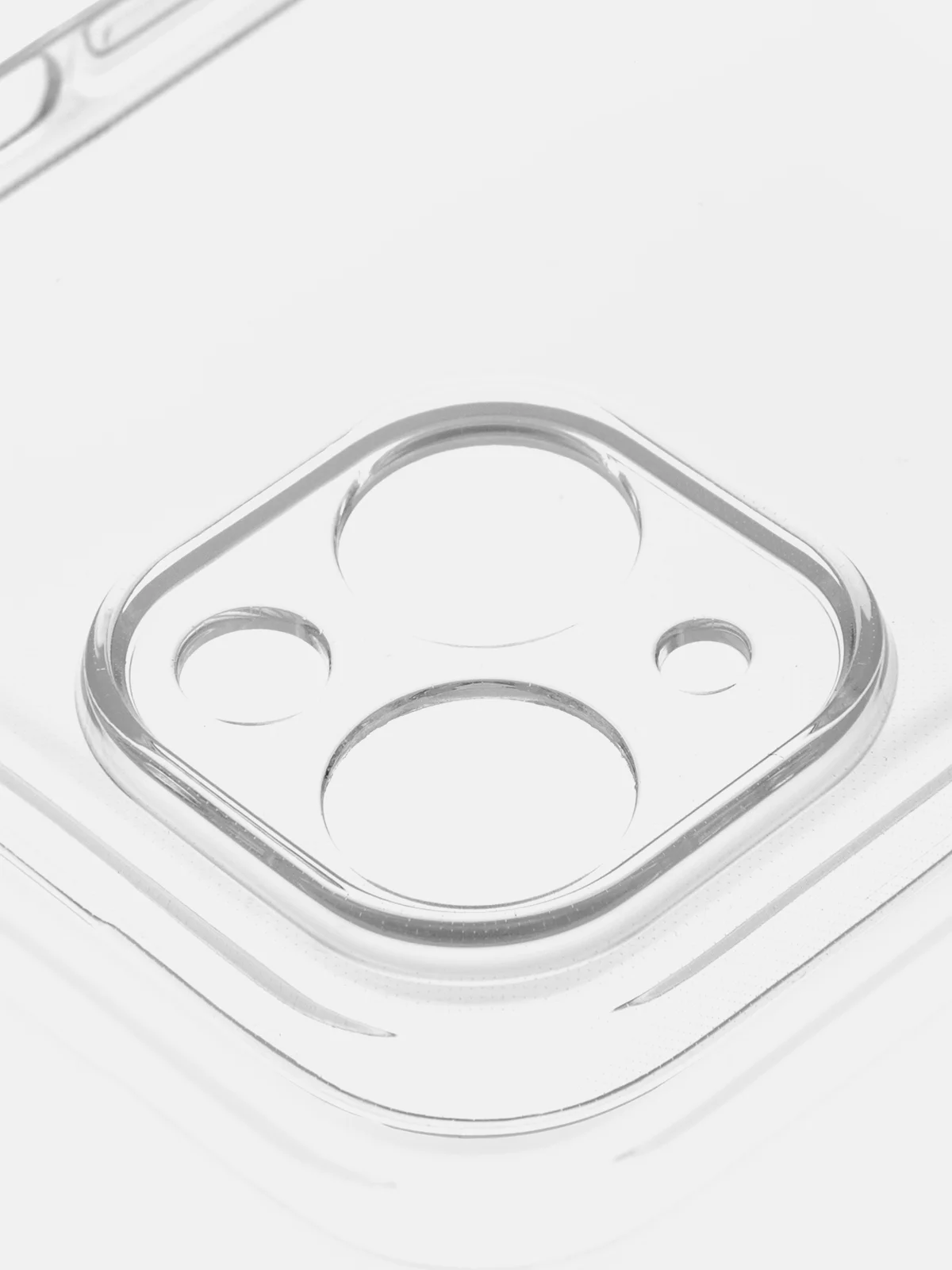 Прозрачный чехол + стекло для iPhone 15 силиконовый ROSCO прозрачный с защитой камер и от прилипания