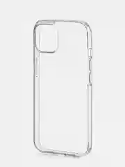 Прозрачный чехол для iPhone 15 силиконовый ROSCO прозрачный с бортиком- защитой камер и от прилипания