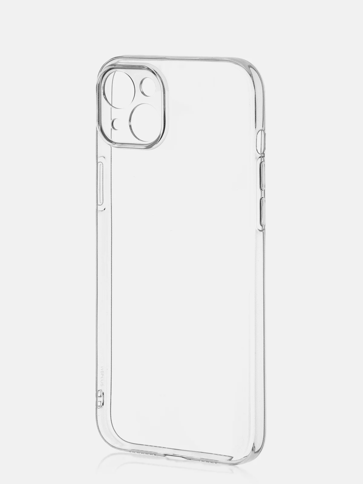 Прозрачный чехол + стекло для iPhone 15 Plus силиконовый ROSCO прозрачный с бортиком- защитой камер