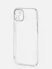 Прозрачный чехол + стекло для iPhone 15 Plus силиконовый ROSCO прозрачный с бортиком- защитой камер