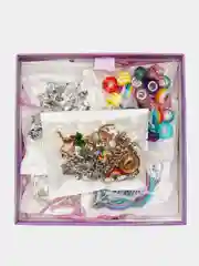 Набор для создания украшений Brauberg Kids, для девочек подарочный, бижутерия 90 элементов