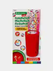 Генератор мыльных пузырей Brauberg Kids, 665150, звук салюта, раствор 240 мл, игрушка