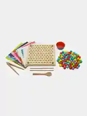 Сортер Brauberg Kids, 665247, для малышей, мозаика с шариками, развивающие игрушки, дерево