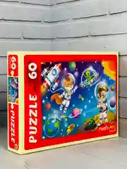 Пазлы детские игра для мальчика космос ракеа пришельцы НЛО космонавт планеты зведное небот