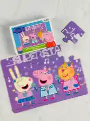 Пазл для малышей Свинка Пеппа 4 шт 15 Мозаика игра пепа Peppa Pig мультяшные любимые герои