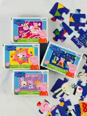 Пазл для малышей Свинка Пеппа 4 шт 15 Мозаика игра пепа Peppa Pig мультяшные любимые герои
