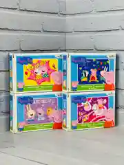 Пазл для малышей Свинка Пеппа 4 шт 15 Мозаика игра пепа Peppa Pig мультяшные любимые герои