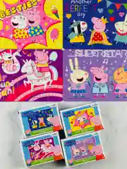 Пазл для малышей Свинка Пеппа 4 шт 15 Мозаика игра пепа Peppa Pig мультяшные любимые герои