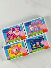 Пазл для малышей Свинка Пеппа 4 шт 15 Мозаика игра пепа Peppa Pig мультяшные любимые герои