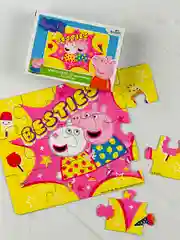 Пазл для малышей Свинка Пеппа 4 шт 15 Мозаика игра пепа Peppa Pig мультяшные любимые герои