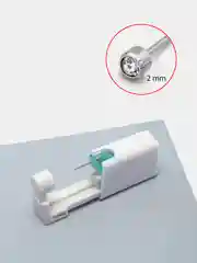Серый меланж пистолет для пирсинга и прокола ушей с серьгой, медицинская сталь