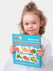 Развивающие магнитные пазлы Бигр "Фрукты и овощи", УД124