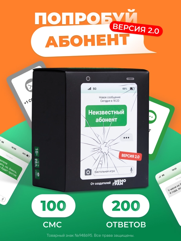 Настольная игра для компании и вечеринки с карточками 16+