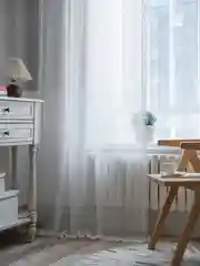 Вязаная кружевная тюль-шторы 160 на 270 бохо