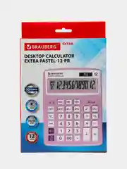 Калькулятор настольный Brauberg Extra Pastel-12-pr (206x155 мм), 12 разрядов, Сиреневый
