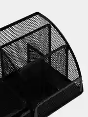 Подставка-органайзер для канцелярии Brauberg, 7 секций, 125х220х140 мм, черная