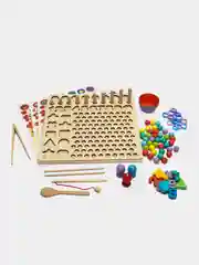 Сортер Brauberg Kids, 665248, для малышей, мозаика с шариками, развивающие игрушки, дерево