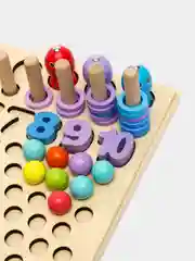 Сортер Brauberg Kids, 665248, для малышей, мозаика с шариками, развивающие игрушки, дерево