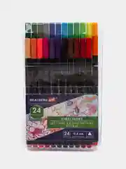 Линеры Brauberg Art Classic, 144148, капиллярные ручки цветные, набор 24 цв для рисования