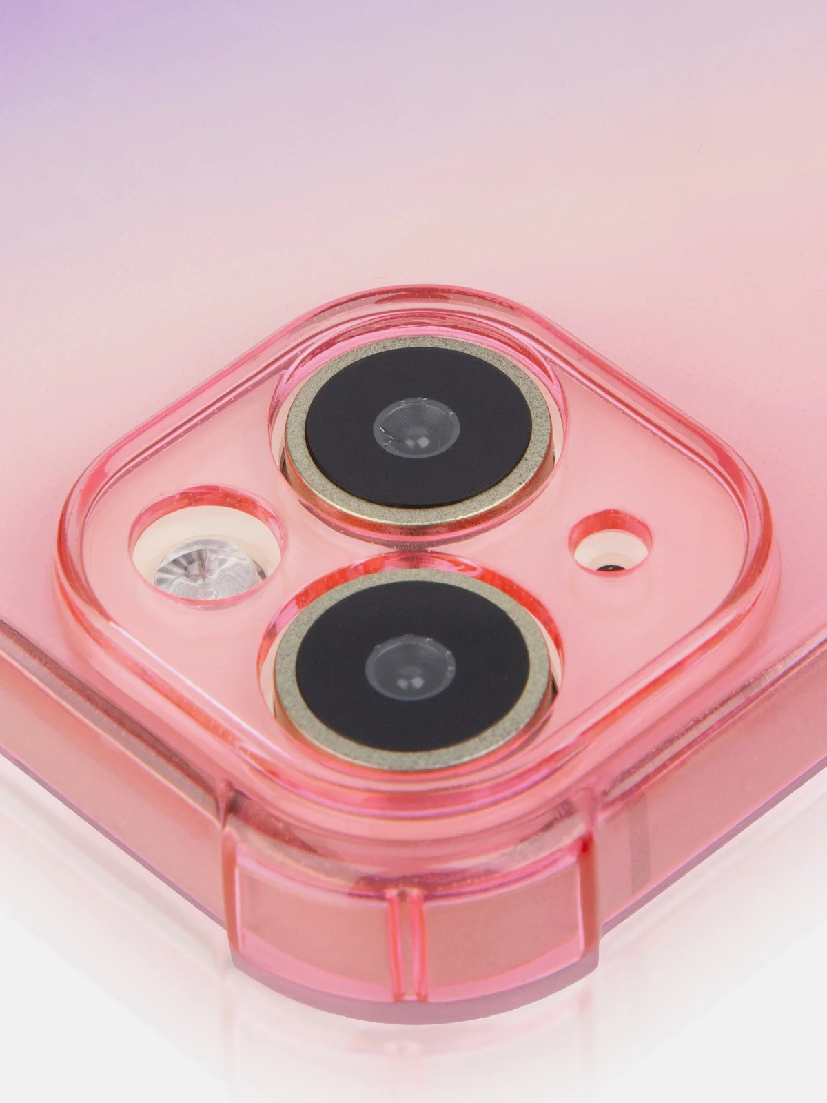 Прозрачный чехол+стекло для Apple iPhone 15 Plus противоударный силиконовый ROSCO с усиленными углами