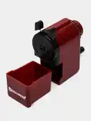 Точилка механическая BRAUBERG "JET"металлический механизм, черный/бордовый, 222517