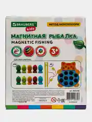 Сортер Brauberg Kids, 665246, для малышей, магнитная рыбалка, развивающие игрушки, дерево