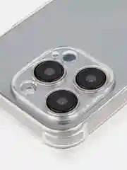 Прозрачный чехол + стекло для iPhone 15 Pro противоударный силиконовый ROSCO прозрачный с углами
