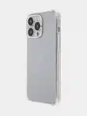 Прозрачный чехол + стекло для iPhone 15 Pro Max противоударный силиконовый ROSCO прозрачный с углами