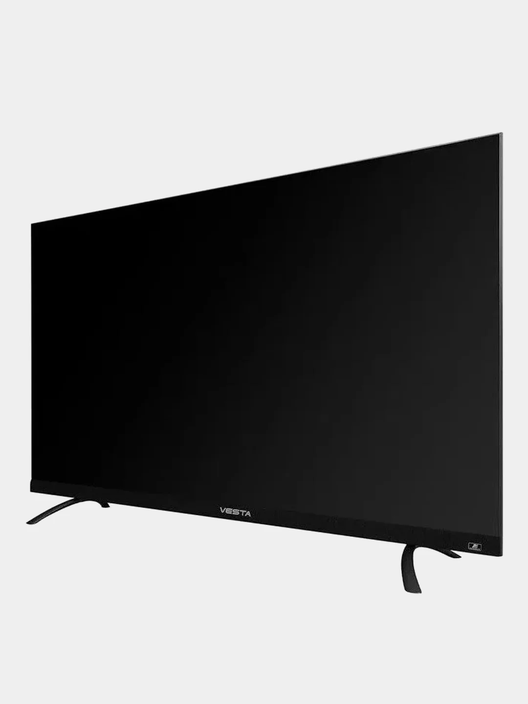 Черный телевизор Vesta 43V3500 4K SmartTV UHD HDR 10+, BT 5.0, Wi-Fi
