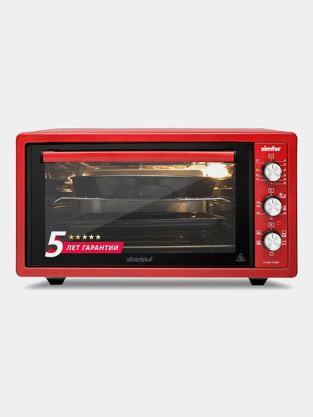 Мини-печь Simfer M4505 серия Albeni Plus, 5 режимов работы, 2 противня, конвекция