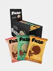 Протеиновое печенье Fuze Миндаль, Мята-белый шоколад, Апельсин-шоколад, 9 штук по 40 г