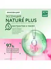 Гель для душа Чистая линия "Увлажняющий", пион и алоэ, 250 мл
