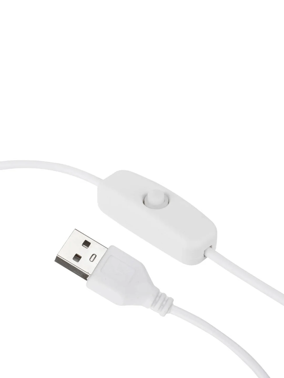 Лампа настольная гибкая, 14 LED, питание USB, кабель 1.5 м, 600 Lux, белая