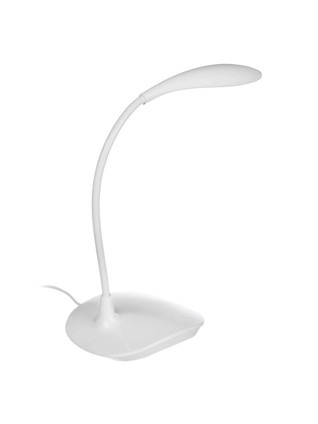 Лампа настольная гибкая, 14 LED, питание USB, кабель 1.5 м, 600 Lux, белая