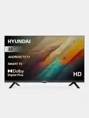 Черный телевизор Hyundai H-LED32BS5002 HD Ready DVB-T2 Smart TV Wi-Fi Bluetooth