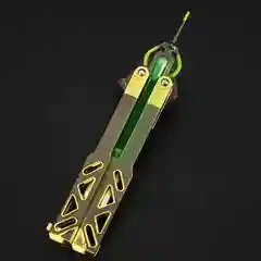Нож-талисман бабочка Октейна Апекс, со съёмной иглой, тренировочный нож, для трюков