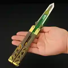 Нож-талисман бабочка Октейна Апекс, со съёмной иглой, тренировочный нож, для трюков
