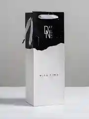 Пакет подарочный ламинированный под бутылку, упаковка, "Wine time"