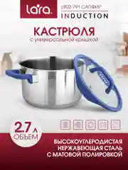 Кастрюля LARA серии САПФИР (нерж)