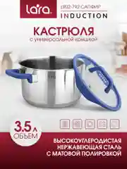Кастрюля LARA серии САПФИР (нерж)