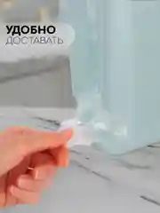 Белый держатель-корзина для хранения пакетов, бахил КАРТОФАН, органайзер-контейнер на стену