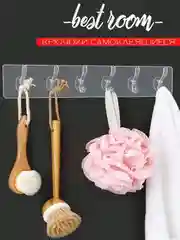 Крючки настенные самоклеящиеся 6 шт