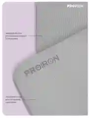 Коврик для фитнеса и йоги нескользящий складной PROIRON, 1830х610х6 мм, TPE, серый