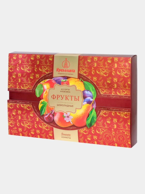 Конфеты Кремлина "Ассорти фрукты шоколадные", 500 г