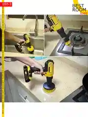 Щетки для дрели для уборки, химчистки, клининга, детейлинга автомобиля Best Room
