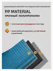Тёмно-зелёный чемодан на колесах, ударопрочный, облегченный из полипропилена