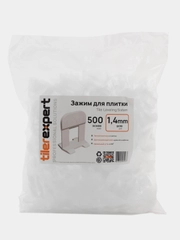 Зажим 1,4 мм, Система выравнивания плитки, TilerExpert, СВП