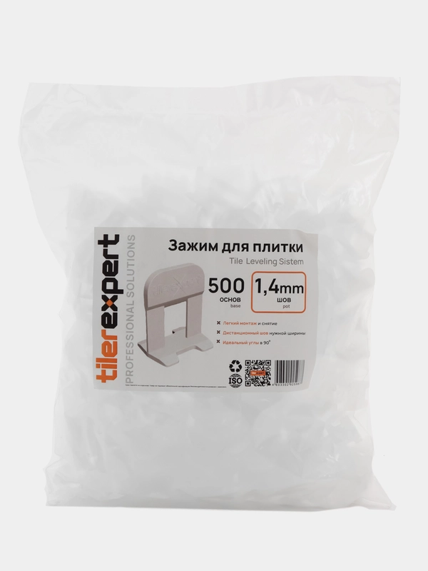 Зажим 1,4 мм, Система выравнивания плитки, TilerExpert, СВП